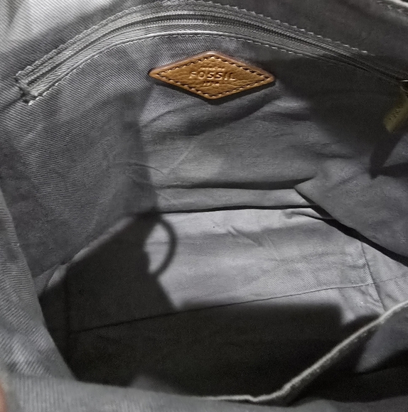 Fossil Crosbody Purse Handbag Black Pink Pokadots - Picture 6 of 10